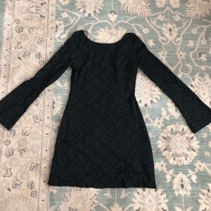 Long Sleeve Lace Mini Dress